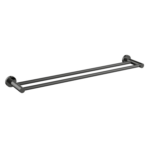 Cioso 800mm Double Towel Rail Gun Metal - 8832GM