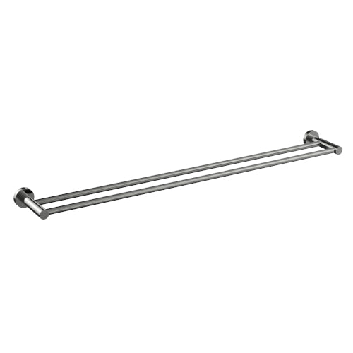 Cioso 800mm Double Towel Rail Brushed Nickel - 8832NP