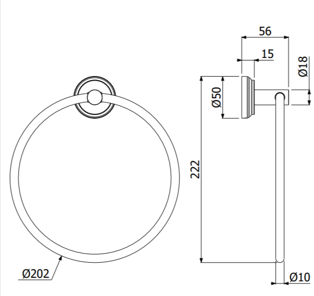 Lumiere Towel Ring