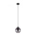 Buy Pendant Lights Australia Ariscani 1 Light Pendant Chrome & Black Transparent 200mm - 98651N
