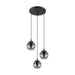 Buy Cluster Pendants Australia Ariscani 3 Light Pendant Chrome & Black Transparent - 98653