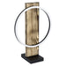 Buy Table Lamps Australia Boyal 12W LED Table Lamp 3000K Black With Rustic Wood - 99457N