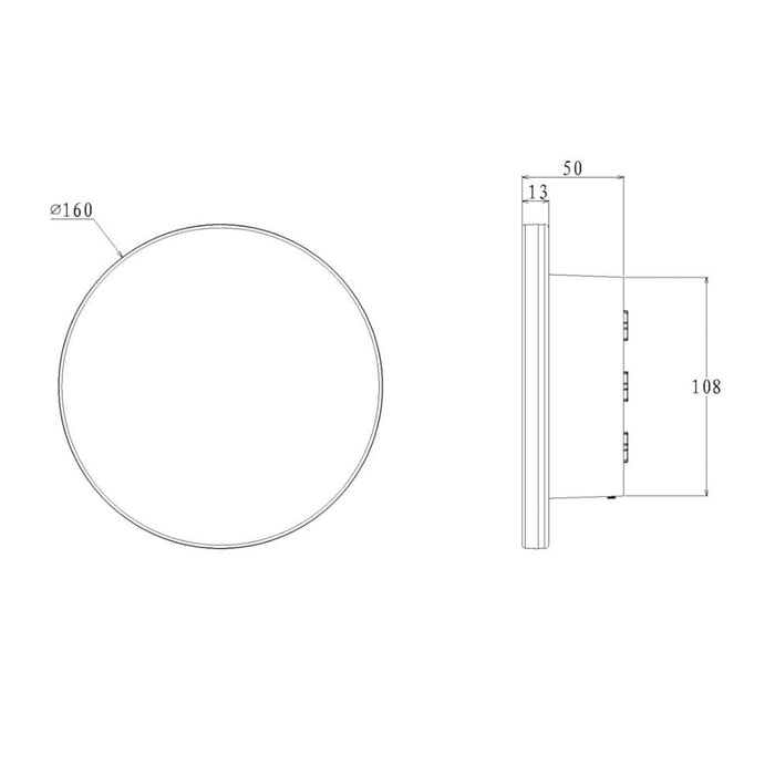 Buy Exterior Wall Lights Australia AFFINITY Exterior Wall Light 8W White 3CCT - SE7359TC/WH