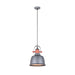 Buy Pendant Lights Australia Alta 1 Light Pendant Grey With Copper Hightlights - ALTA3