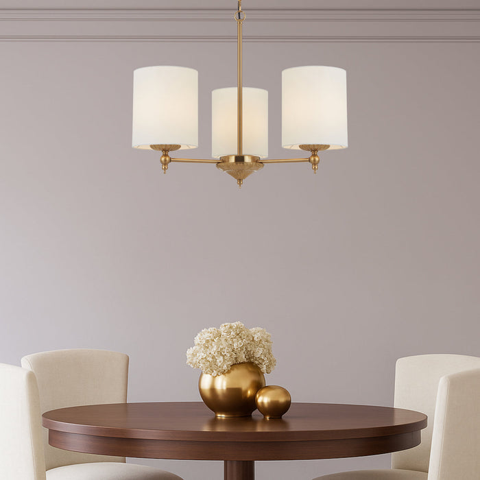 Argos 3 Light Pendant Antique Gold & Ivory - ARGOS PE3-AGIV
