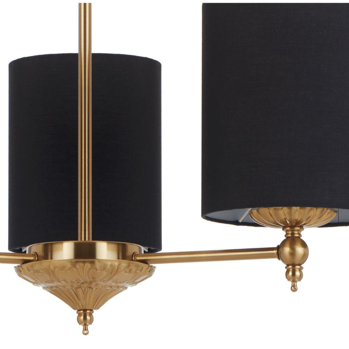 Argos 3 Light Pendant Antique Gold & Black - ARGOS PE3-AGBK