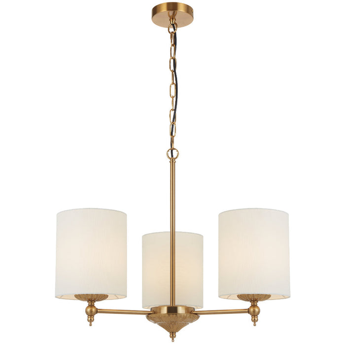 Argos 3 Light Pendant Antique Gold & Ivory - ARGOS PE3-AGIV