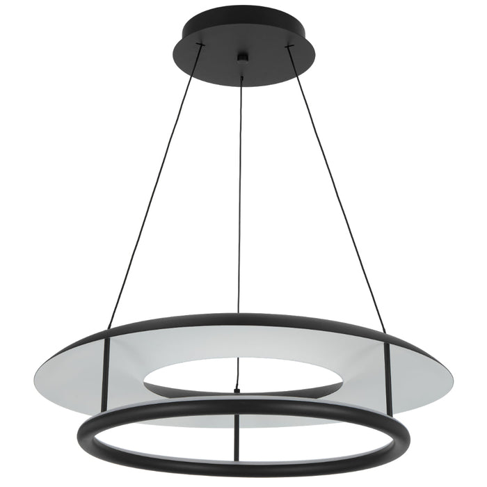 Ariva LED 620mm Pendant Light 26W Tri Colour Black - ARIVA PE62-BK