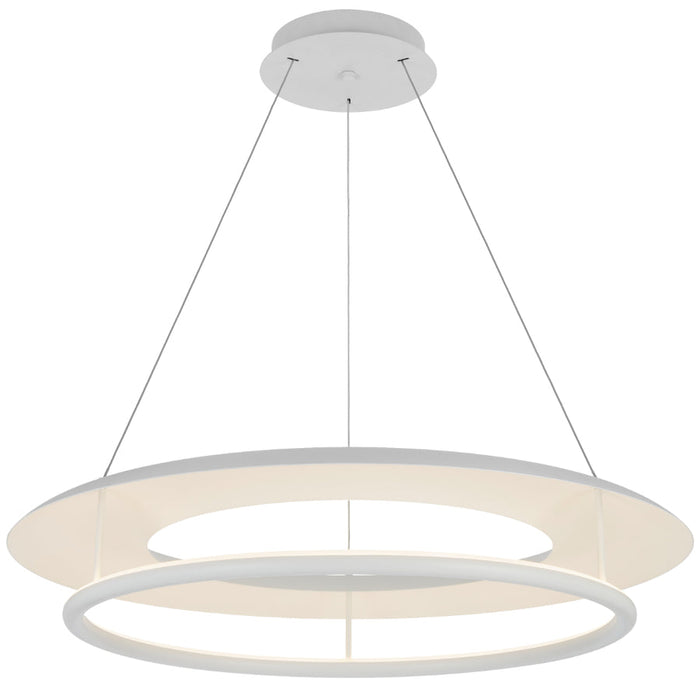 Ariva LED 800mm Pendant Light 34W Tri Colour White - ARIVA PE80-WH