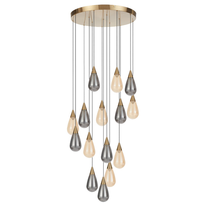 Atico LED Pendant 45W 3000K Antique Gold - ATICO PE15-AG