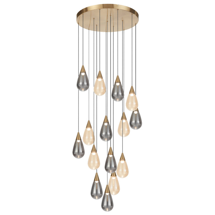 Atico LED Pendant 45W 3000K Antique Gold - ATICO PE15-AG