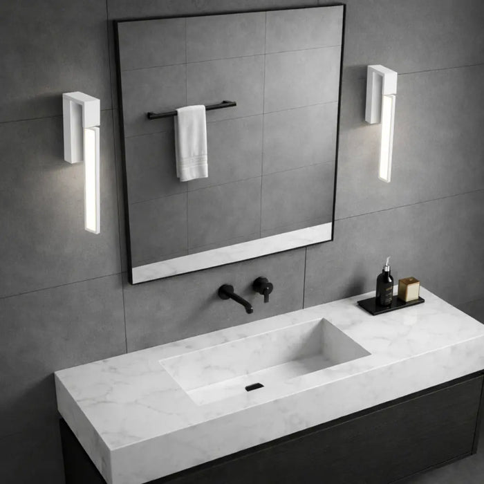 Attix LED Vanity Light 10W 3000K White - ATTIX WB-WH