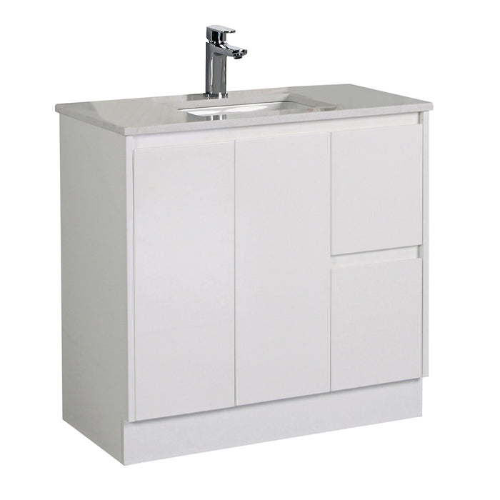 Alice 900mm/L Floorstanding Crystal Ceramic Top - CA03-900L-CT28