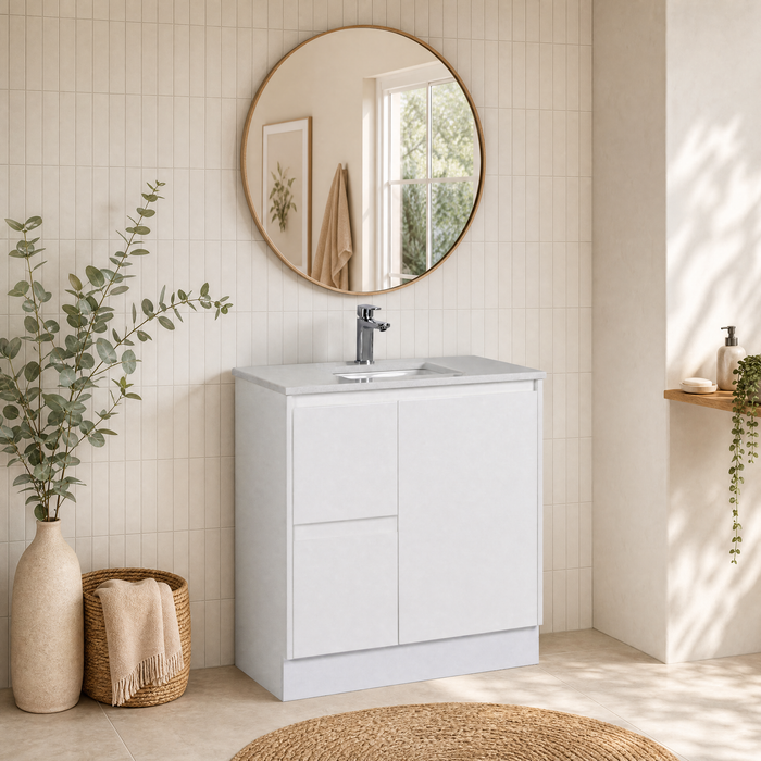 Alice 900mm/R Floorstanding Crystal Ceramic Top - CA03-900R-CT28