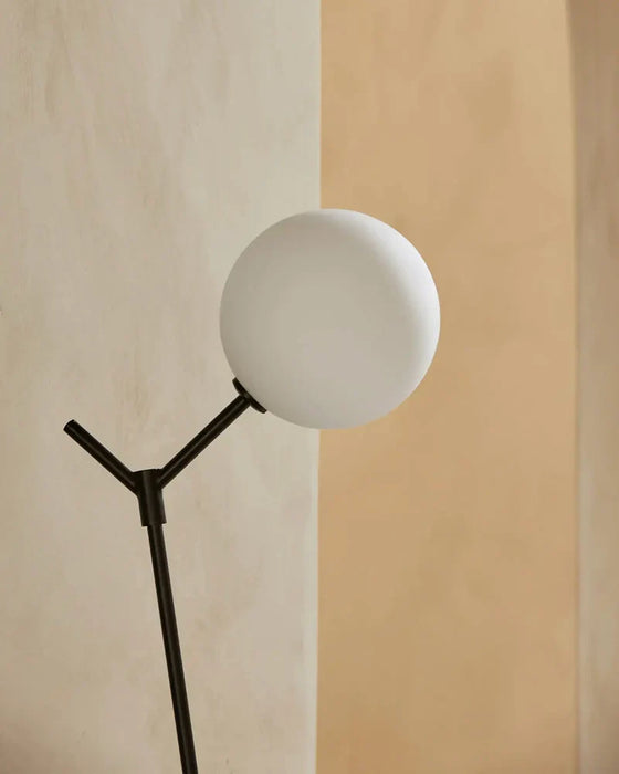 Atom LED Floor Lamp 5W 2700k Matte Black & Clear - ARO.P1214/NEG/CLR