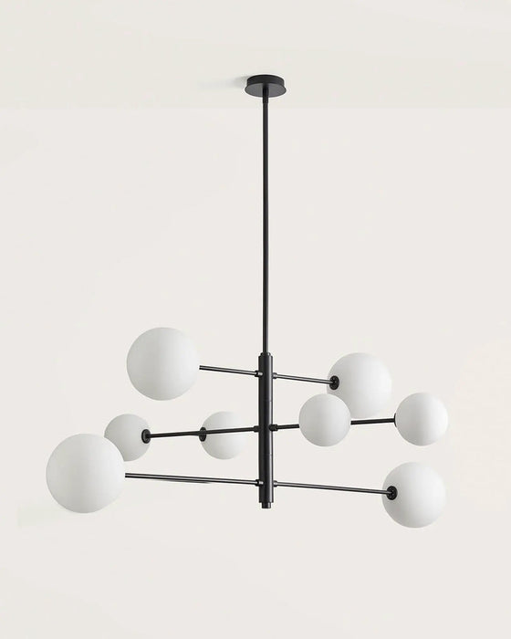 Atom Pendant Light Matte Black & Clear - ARO.C1214/8/NEG/CLR