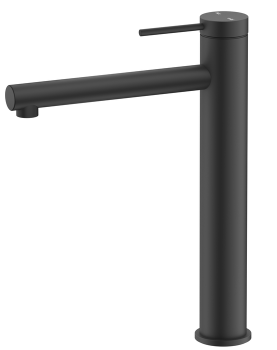 Mica Tall Basin Mixer Straight Black - BMS-51-TALL-BLK