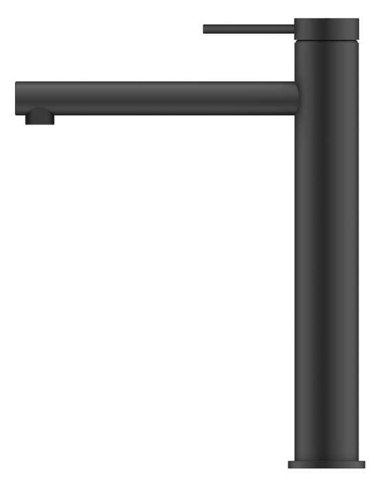 Mica Tall Basin Mixer Straight Black - BMS-51-TALL-BLK