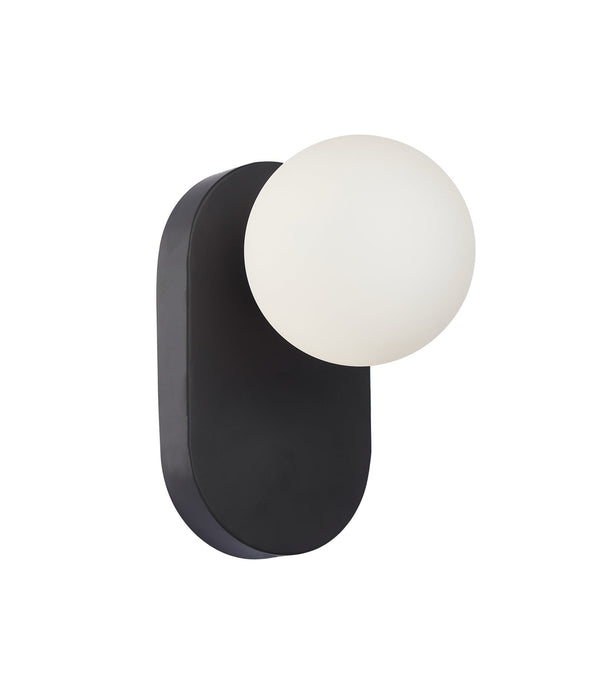 Balle Interior Oblong Base Wall Light Black - BALLE2