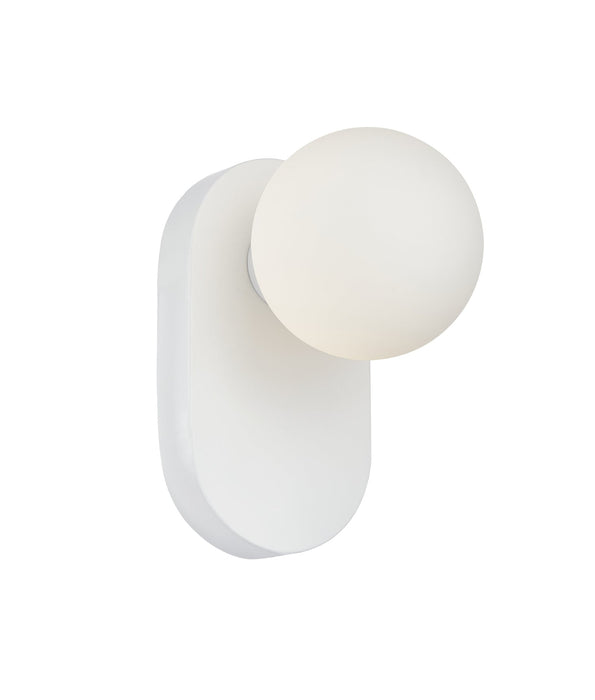 Balle Interior Oblong Base Wall Light White - BALLE3