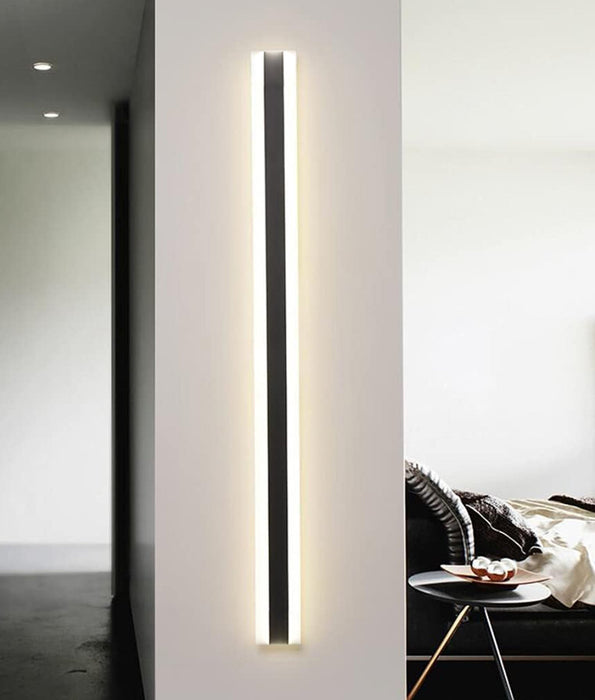 Banda LED 1450mm Rectangular Wall Light Aluminium Black 48W 3CCT - BANDA4