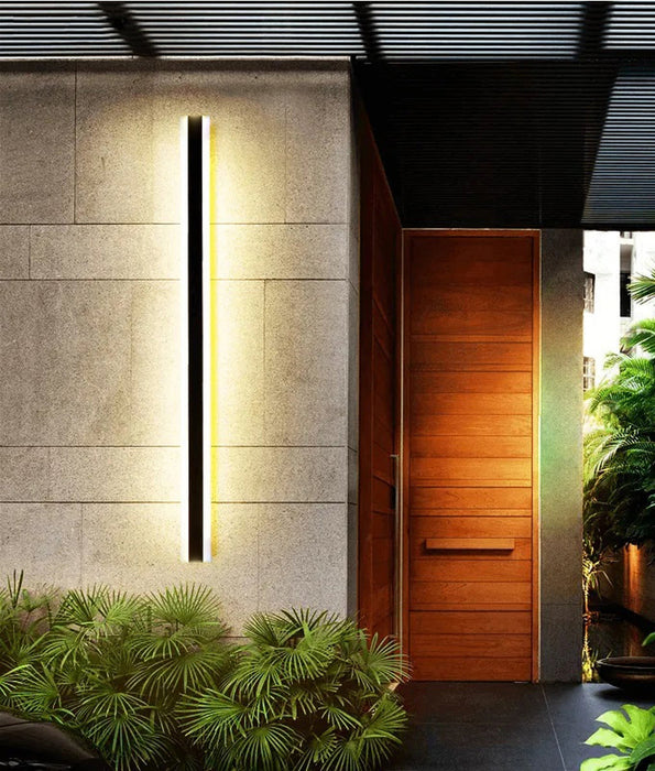 Banda LED 1450mm Rectangular Wall Light Aluminium Black 48W 3CCT - BANDA4
