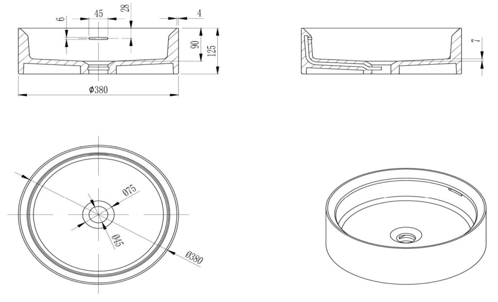 Thyra Above Counter Basins Latte - BAS-383812-LAT