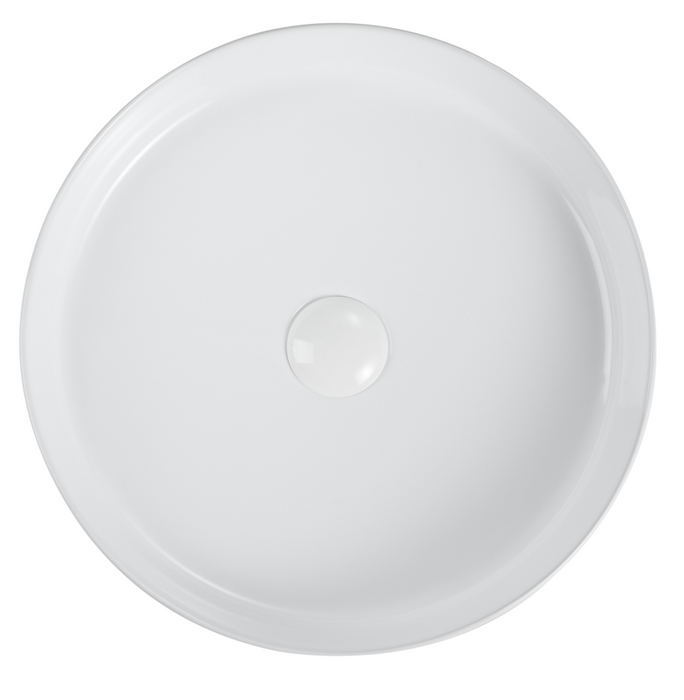 Aimee Above Counter Basin White - BAS-FL41-10