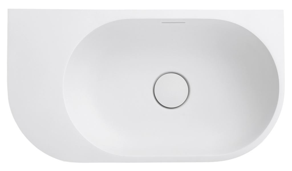 Elysia Left Hand Above Counter Basins Neige - BAS-L-502715-NEI