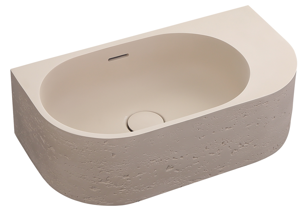 Elysia Right Hand Above Counter Basins Latte - BAS-R-502715-LAT
