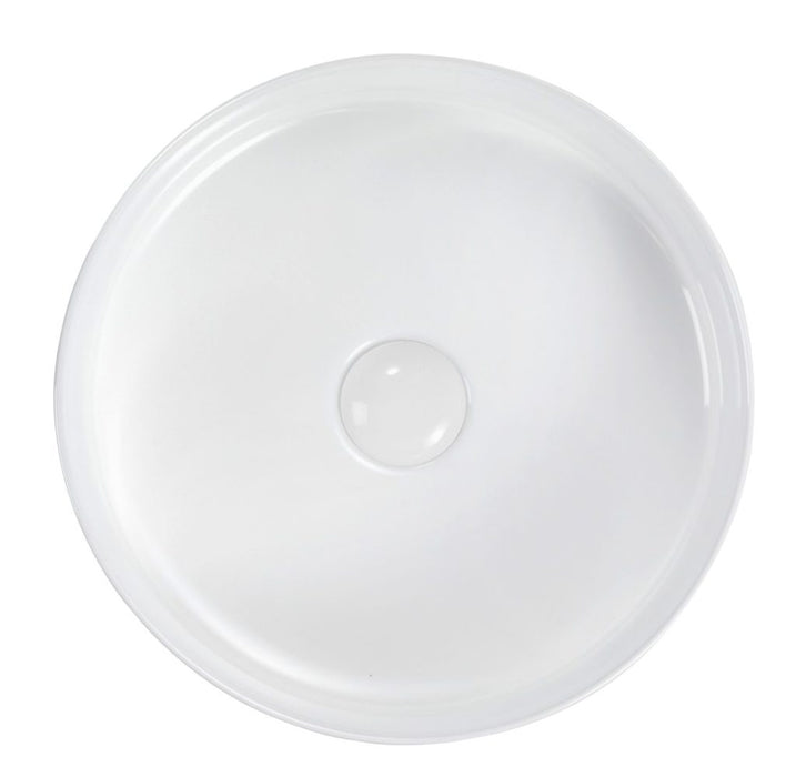 Rotonda 360mm Above Counter Basin Matte White - BAS-RND36512-V-MW