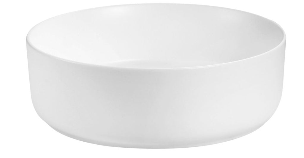 Rotonda 360mm Above Counter Basin Matte White - BAS-RND36512-V-MW