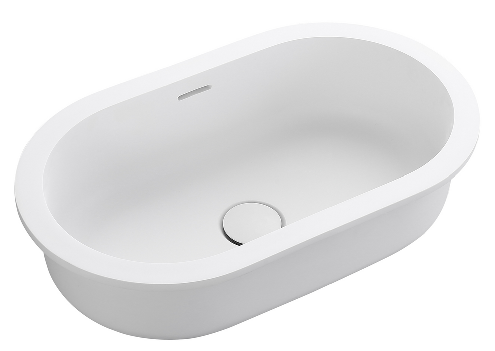 Doros Undermount Basin Matte White - BAS-U-OV-533216-MW