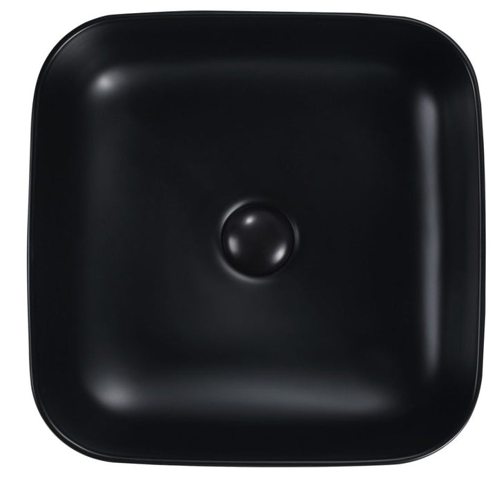 Riva 385mm Above Counter Basin Black - BASR-383814-BLK