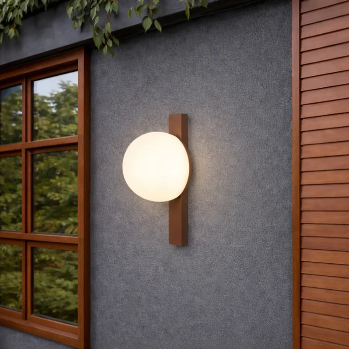 Bernay LED Exterior Wall Light 10W 3000K Corten - BERNAY EX-RSTOM