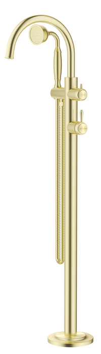 Mica Heritage Freestanding Bath Mixer With Hand Shower French Gold – TRIM KIT ONLY - BFM-HS-4-FG