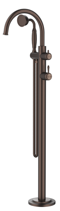 Mica Heritage Freestanding Bath Mixer With Hand Shower Dusk Bronze – TRIM KIT ONLY - BFM-HS-4-DB