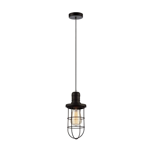 Buy Mini Pendants Australia Blackband 1 Light Black Curved Cage Pendant - BLACKBAND1