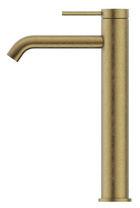 LVB V2 Mica Tall Basin Mixer Living Brass - BMC-53-TALL-LVB