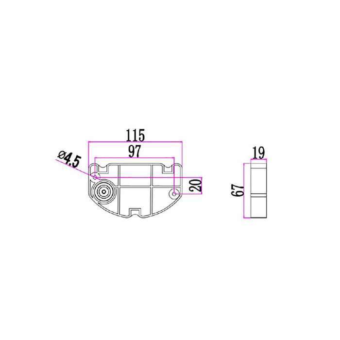 Buy Exterior Wall Lights Australia Bocina Exterior 10W LED Wall Light White 3000K - BOCINA02