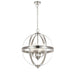 Buy Pendant Lights Australia Bodum 4 Light Pendant Nickel Matt, Clear, Opal - BODUM PE4-NK