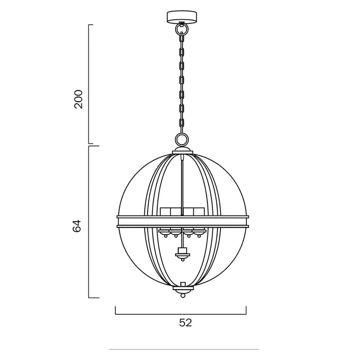 Buy Pendant Lights Australia Bodum 4 Light Pendant Nickel Matt, Clear, Opal - BODUM PE4-NK