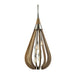 Buy Pendant Lights Australia Bonito 6 Light Taupe Wood Large Pendant - BONITO3