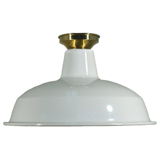 Buy DIY Batten Fix Lights Australia DIY Batten Fix Brass With 300mm Warehouse White Shade - 3000331