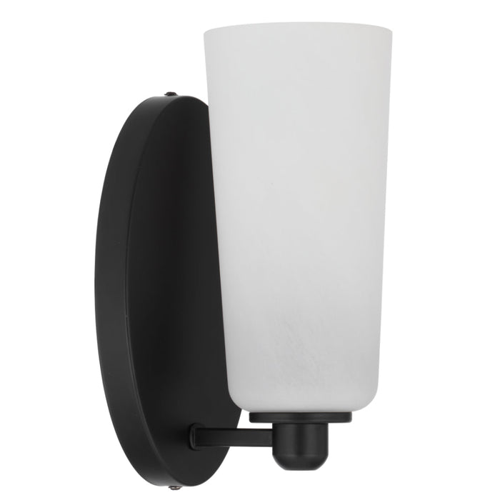 Brevan Wall Light Black & Alabastro - BREVAN WB1-BKMB