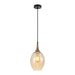 Buy Pendant Lights Australia Interior Wine Glass Shape 1 Light Pendant Bronze Amber - BROTE1