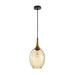 Buy Pendant Lights Australia Interior Wine Glass Shape 1 Light Pendant Bronze Amber - BROTE1