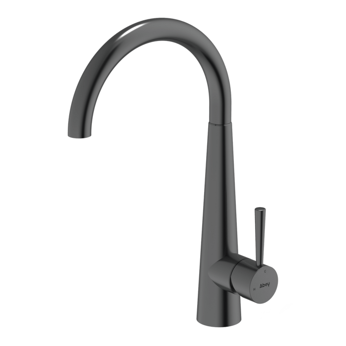304 Gooseneck Bar Sink Mixer Black Pearl - BTA014-BP