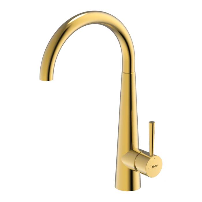 304 Gooseneck Bar Sink Mixer Eureka Gold - BTA014-G