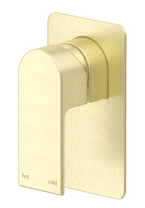 Beki Shower Mixer Square Plate Trim Kit Only French Gold - SHMB-8-FG-TK